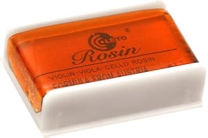 Elagon (603) erstklassiges, hochwertiges, durchsichtiges, Dunkelbraunes staubfreies Kolophonium Künstlerlob für Violine, Geige, Viola, Cello, Kontrabass, usw. in plastischer Schachtel.