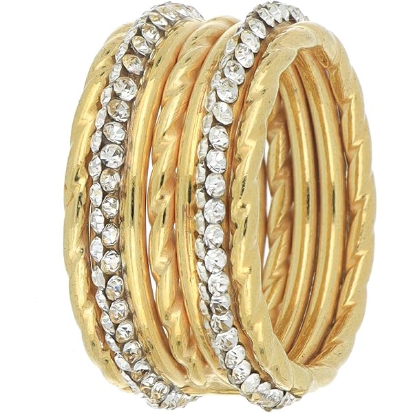 DelPia, Collana Donna Tecnica Brevettata 2begold 1/10 Oro 18kt e Anima Argento Sterling 925 Pendenti Cuori Piccoli con Cristalli Bianchi (45cm