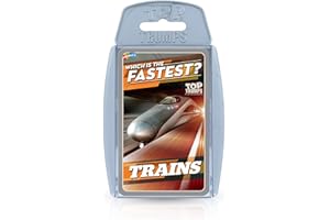 Top Trumps Trains Classics Card Game, learn about the London Underground, German Ice Trains and Beijing Shanghai in this educational packed game, gift and toy for boys and girls aged 4 plus