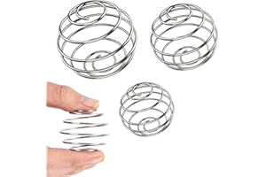 BIPL 3 Stück Edelstahl Protein Shaker, Metall Shaker Ball, Frühling Kugeltyp Blender, Shaker Proteinshake Shaker Kugel, Metall Flaschenmischer, Sport und Fitness für Protein Gemischte Getränke (3 Größen)