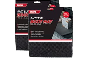 ANCIENT CHEMISTRY Black 2x Anti slip Car Boot Liner Anti Slip Mat 100x 80cm - Non Slip Rubber Matting - Shelf Drawer Liner - Kitchen Drawer Liner | Rug Underlay ideal for Car Storage And Car Accessories