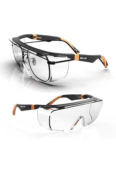 Occhiali Protettivi Da Lavoro Antiappannamento - 2 Pezzi, Trasparenti, Antiscivolo, Per Costruzione E Laboratorio