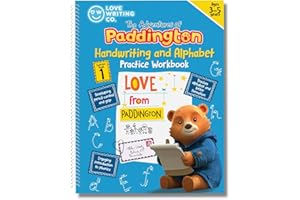 Love Writing Co. Paddington Learn To Write The Alphabet and Handwriting Practice Activity Book | Age 3, 4, 5 | Build Pencil Control | Phonics | UK National Curriculum | Ring-Bound 1 Count