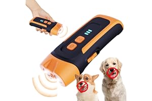 WUGEIN Ultrasuoni per Cani,Addestramento per Cani Portatile,23-27hz Regolabile Frequenza Dispositivo Controllo Antiabbaio, Ricarica Rapida per Addestramento Cani,Dissuasore per Cani a 50 FT