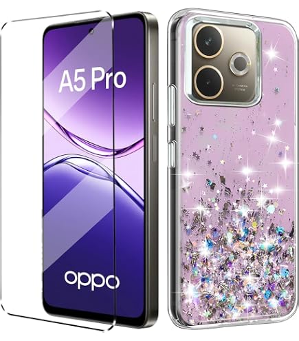 JNERBUYI Cover Protettiva per Oppo Reno 10 5G / Reno 10 PRO 5G, Custodia per Telefono Antiurto, Guscio Elettrolitico Squisito, Cover Bumper Glitterata per Ragazze. Lavanda