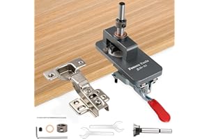 IDONG 35mm verdeckte Türscharniervorrichtung, genaue Verriegelungsschrankscharnierlochbohrvorrichtung, für Türinstallation Haushaltswerkzeuge Lochöffner