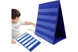 Skrivbordsfickdiagram - Dubbelsidigt bord fickdiagram | stående skrivbordsficka, bärbart stativ för klassdemonstrationer, hemundervisning klassrumsmaterial