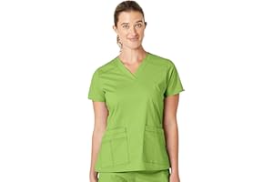 WonderWink Women's Verity V-Neck Top Medical Scrubs Shirt, Opaque