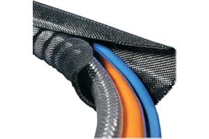 HELLERMANNTYTON Hellermann Tyton 170-01002 Aislamiento de Cables Braided sleeving Negro 1 Pieza(s) Aislante de Cables (50 m, 1,3 cm, 1 cm, 0,9 mm, 1 Pieza(s))