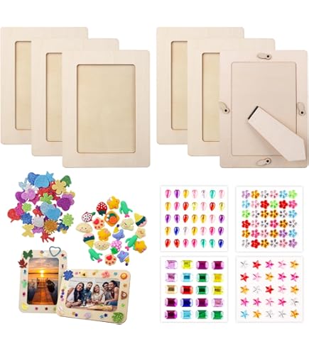 KOMBIUDA Lot De 10 Cadres Photo à Faire Soi-même - Petits Cadres Photo - Mini Panneaux En