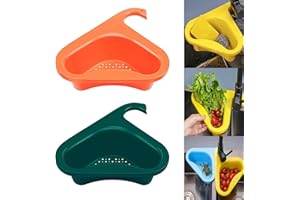 Anguxer 2 cestini di scarico del cigno, scolapiatti filtro sospeso multifunzionale, colino in plastica, per frutta, verdura
