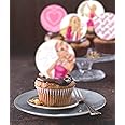 Anglesit 24 x Pre-Cut Pink Girl 6B Edible Stand up Wafer/Rice Paper Cupcake Cake Toppers Birthday Party Decorations