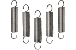 QYRDBGY Zugfedern mit Haken, 5 Stück Spannfeder Zugfeder 70mm Freie Länge Außendurchmesser 10mm Drahtdurchmesser 1.2mm Spannungsfeder Spiralfeder (1,2x10x70mm)