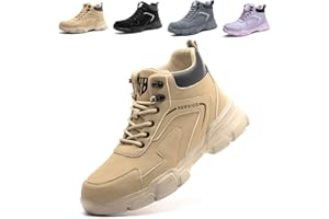 Bawalon Sicherheitsstiefel Herren Leicht Sicherheitsschuhe Herren Damen Wasserdicht Arbeitsschuhe mit Stahlkappe