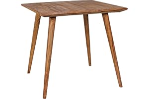 ‎FINEBUY MÖBEL ZUM WOHLFÜHLEN FineBuy Esstisch quadratisch 80cm Sheesham Massivholz – Rustikaler Holztisch im Landhausstil, Design Esszimmertisch massiv, Küchentisch klein für 4 Personen Bistrotisch