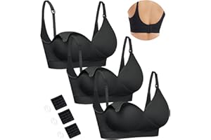 HOFISH mittelstarker Schwangerschafts- und Still-BH, Nahtloser V-Ausschnitt-Still-BH für Schwangerschaft und die Zeit nach der Geburt