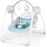 Ingenuity: Ity by Ingenuity Swingity Swing Easy Folding Portable Baby Swing - Goji