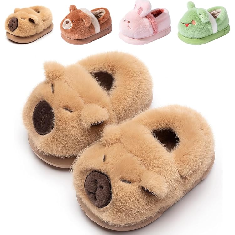 Leozcaa Pantoufles De Maison En Peluche Pour Femmes Chaussures De Chambre Chaudes Avec Doublure En Fourrure Antidérapantes En Mousse à Mémoire De Forme