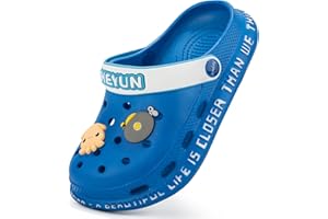 Azooken Enfant Mules et Sabots Mixte Sandales Garçons Filles Plage à Enfiler Antidérapant Pantoufles Clog Plage à Piscine Jardin Sandales24-35