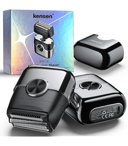 Yoose MINI 5 Rasierer Herren Elektrisch Bart Trimmer, Elektrischer Elektrorasierer Mann Nassrasierer Trockenrasierer, IPX7 Wasserdicht, Wiederaufladbar mit USB C, 100 Min Laufzeit, Blau Drogerie & Körperpflege