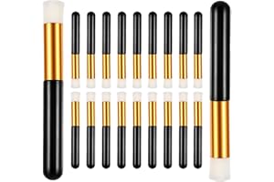 XINTANGXIA 20 Pièces Brosses à Shampoing de Cils Brosse de Nettoyage en Profondeur de Pores de Nez Outil de Nettoyage du Visage pour Le Nettoyage du Visage (Noir)