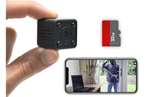 KUUS. C2 Mini IP Camera Surveillance WiFi |Caméra de Surveillance sans Fil avec app | Mini cam WiFi | Caméra Son/détection de Mouvement et Vision Nocturne |1080P Full HD | New 2024 (C2 with APP/WiFi)