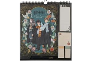 Grupo Erik - Calendrier Harry Potter - de Septembre 2025 à Décembre 2026 | Planificateur Mensuel 16 mois, Calendrier Familial 2025 2026 avec Crochet