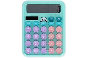 Legami - Calculatrice de Table Calcoolator, Thème Panda, Calculatrice Solaire à Double Alimentation, à Piles AAA (Non incluses) ou à énergie Solaire, 15,8 x 12 x 2,8 cm