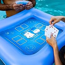 Table De Jeu Flottante Pour Piscine | Accessoires De Piscine Plateau Pour Spa,Bureau Flottant Étanche Portable Pour Vacances Familiales, Fêtes D'Été Au Lac Ou à La Plage