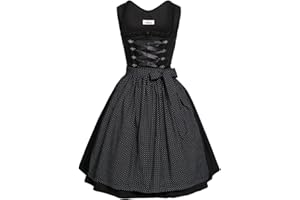 Almsach Best-Price Midi Dirndl Amelie in Schwarz