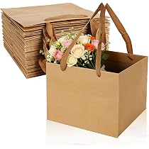 2 Sacchetti Regalo Quadrati Grandi 30cm Con Bordi Dorati E Biglietti, Cartone Ispessito, Per Matrimoni E Feste Di Compleanno - THXIY