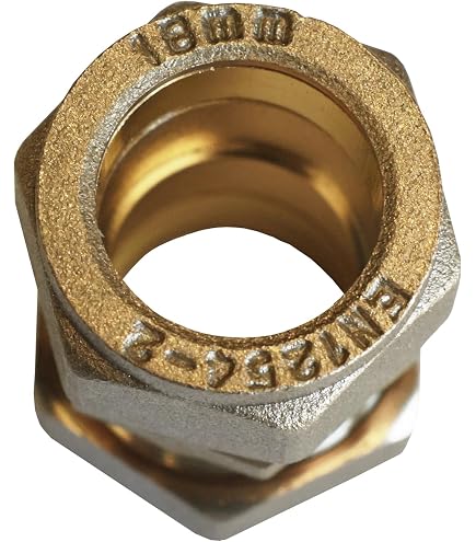 MegaHaustechnik 3/4" Eurokonus-Übergang Auf 1/2" Innengewinde – Messing-Fitting Für Fußbodenheizung & Heizkreisverteiler, DVGW-geprüft