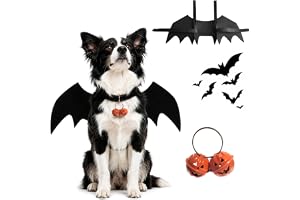 FePen Fladdermusvingar för husdjur, halloween fladdermusdräkt för hundar katter pumpa klocka vampyrkappa halloween cosplay fest husdjur