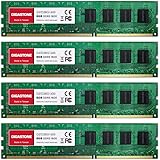 [RAM DDR3] Gigastone Desktop RAM 32GB (4x8GB) DDR3-1600MHz PC3-12800 Unbuffered Non-ECC 1.5V CL11 240 Pin UDIMM RAM di Memori