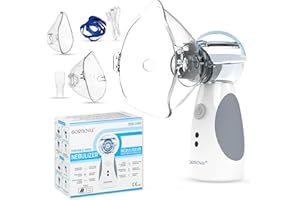 BORNOVA nebulizador bebe aerosol portatil adultos inhalador de vapor nebulizador malla recargable aerosoles nebulizador niños inhalador nasal nebulizador nasal bebe aerosoles nebulizador adultos