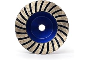 Z-LION 4 Inch Diamond Turbo Grinding Cup Wheel Coarse Grit 50 for Concrete Marble Angle Gringer Sanding(M14)