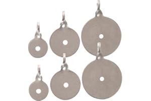 Happyyami 6 Piezas Diana Metálica De Acero Inoxidable con Gancho para Entrenamiento De Al Aire Libre E Interior Compacta para Práctica De con Y