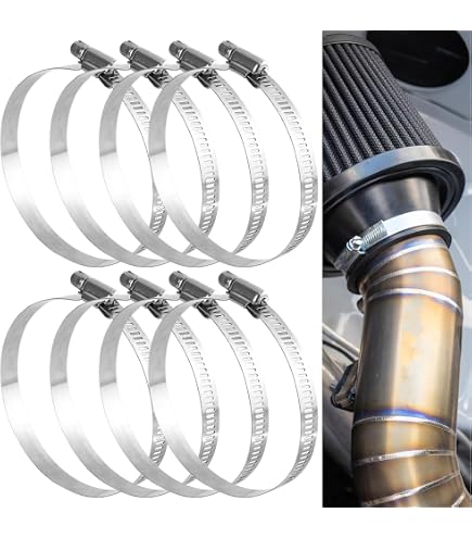 2x JCS HI-GRIP Schlauchschellen Edelstahl – Größe 90 (70-90 Mm), Typ 4, Für Auto & Industrie