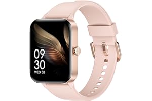 KIUVKAS Smartwatch Uomo Donna, 1.95" Full Touch Screen Smartwatch con Effettua/Risposta Chiamate, Fitness Tracker con Pressione Sanguigna e Monitor Sonno, 140+ Sport Step Counter per Android iOS