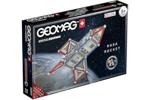 Geomag Special Edition Razzo NASA, Costruzioni Magnetiche, 84 Pezzi, Multicolore(Bianco/Grigio/Rosso) 810