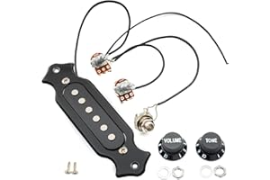 Musiclily Kit micro avec boutons jack et condensateur pour guitare acoustique
