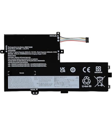 Green Cell L19M3PF7 Batteria Per Lenovo IdeaPad Gaming 3-15ARH05 3-15IMH05 Creator 5-15IMH05 ThinkBook 15p IMH 15p G2 ITH Portatile (4100mAh 11.1V Nero