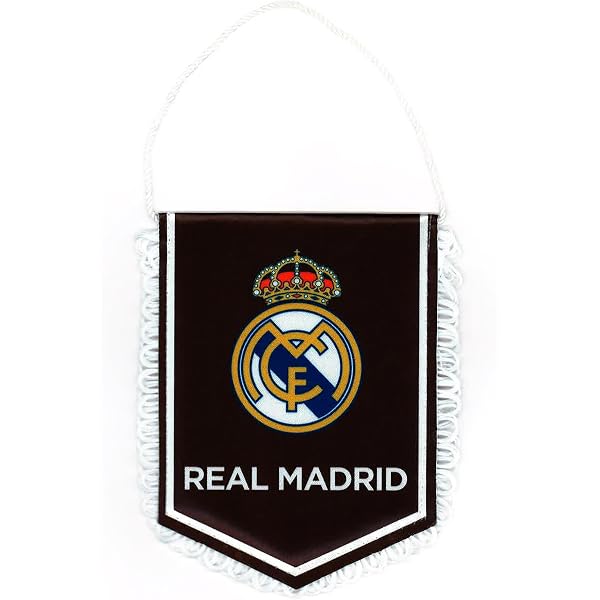 Écharpe Real Madrid Tissée N°46 – Officielle, Bleu Marine 140x20 Cm, Blason, Pour Fans Et Collectionneurs