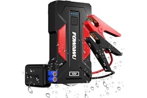 ‎FOWAWU FOWAWU 3000A 24800mAh Auto-Starthilfe, wasserfester Jump Starter Batteriepack (9,0L Benzin, 7,0L Diesel), tragbarer Batterie-Booster mit USB/LED-Licht.