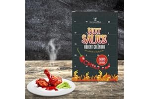 TILZ GEAR Chilli Advent Calendar 2023 - Calendrier de l’Avent au piment 2023, Sauce au piment, Calendrier de l’Avent à la sauce piquante, Calendrier de l’Avent de Noël pour hommes et femmes, Cadeaux au piment