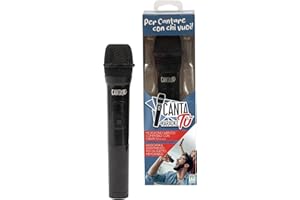 CANTA TU KARAOKE Canta Tu Microfono Wireless Bluetooth, Microfono Karaoke Portata 10 Metri, Connessione Facile, Design Unico, Frequenza 2402MHz-2480MHz, Qualità del Suono Impeccabile, Ideale per Karaoke e Feste