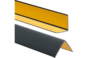 ProfiPVC Cornière PVC 50x50 mm 200cm - Baguette d’angle de protection, profilé d'angle caoutchouc autoadhésif - Protection d'angles et rebords, flexible, facile à installer, Anthracite