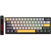 Aula Win60 He Max Manyetik Klavye Rapid Trigger Wing Chun Switch 8000Hz RGB TKL Hot Swap Oyuncu Klavyesi Sarı