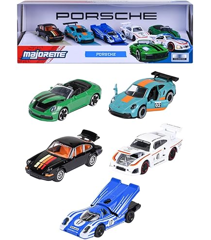 Majorette Ride Wild Racing Set 1:64 – 2 Auto In Metallo + Rimorchio, 4 Modelli Casuali (Ford, Porsche, Nissan, Land Rover)