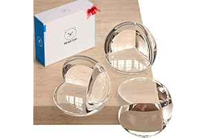 Beartop Paraspigoli Bambini Trasparenti | Adesivo TESA | Protezione Angoli e Spigoli Mobili per Bambini | Rimozione Senza Residui | Design Discreto